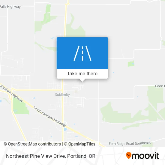 Northeast Pine View Drive map
