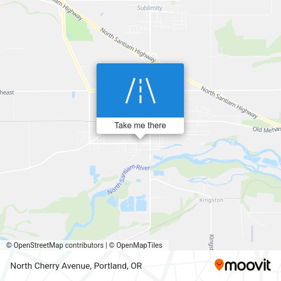 North Cherry Avenue map