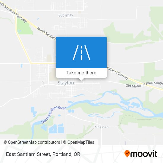 East Santiam Street map