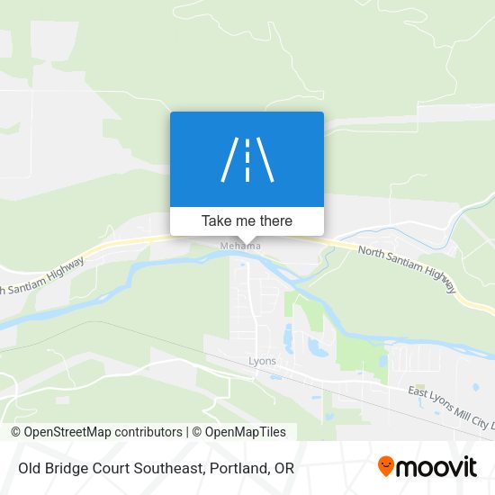 Old Bridge Court Southeast map