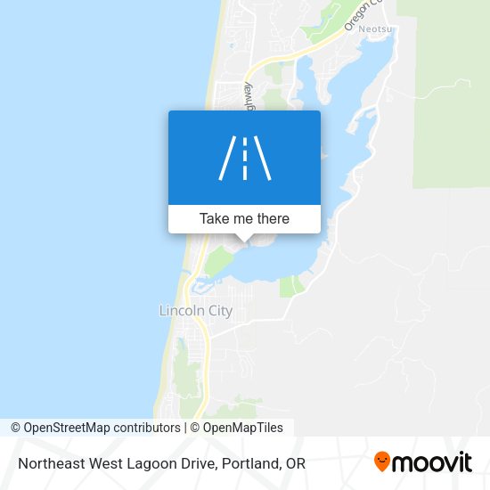 Northeast West Lagoon Drive map