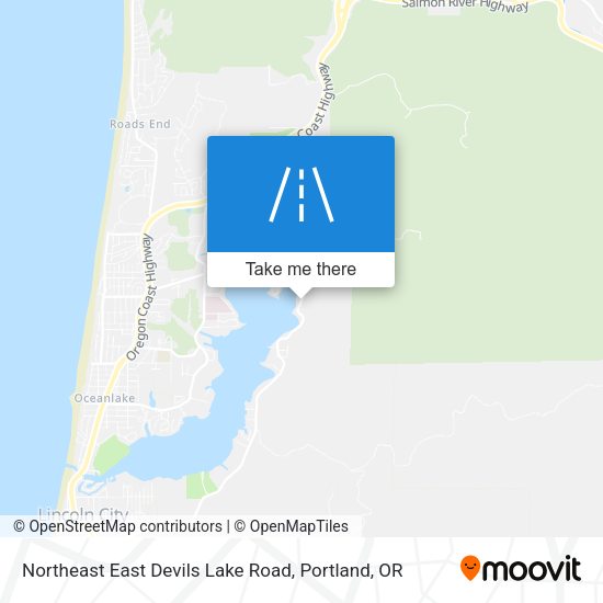 Northeast East Devils Lake Road map