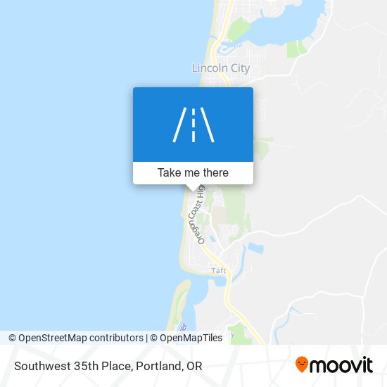 Southwest 35th Place map