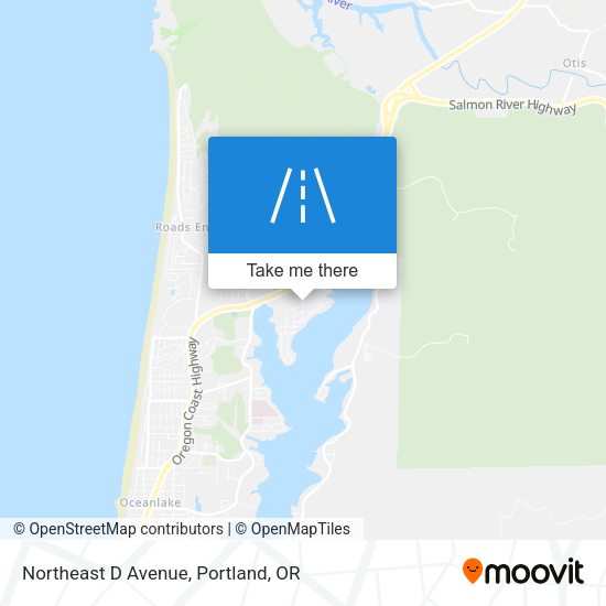 Mapa de Northeast D Avenue