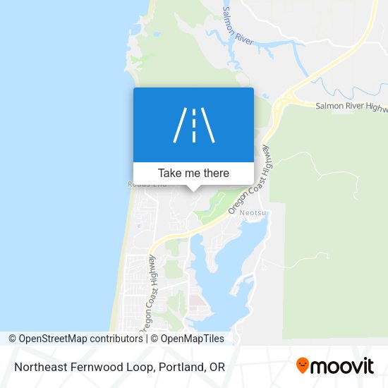 Northeast Fernwood Loop map