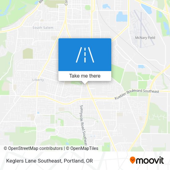 Keglers Lane Southeast map