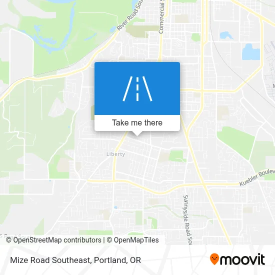 Mize Road Southeast map