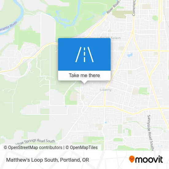 Matthew's Loop South map