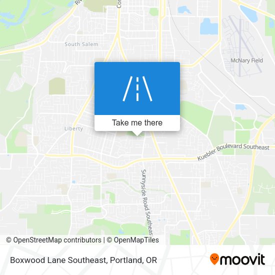 Boxwood Lane Southeast map