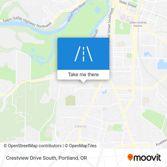 Crestview Drive South map