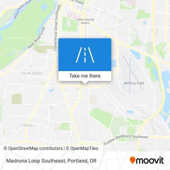 Madrona Loop Southeast map
