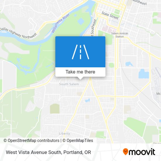 West Vista Avenue South map