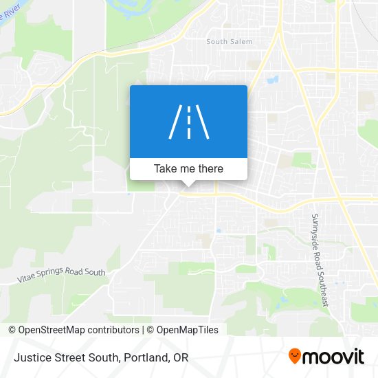 Justice Street South map