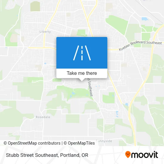 Stubb Street Southeast map