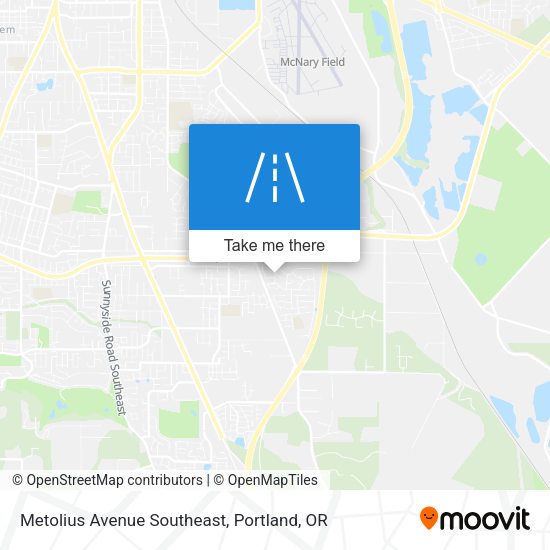 Metolius Avenue Southeast map
