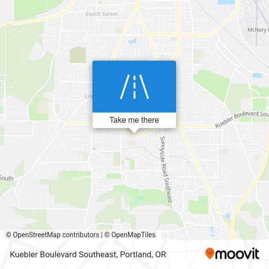 Mapa de Kuebler Boulevard Southeast