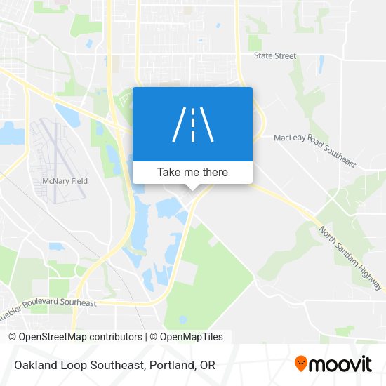 Mapa de Oakland Loop Southeast