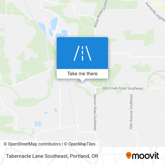 Tabernacle Lane Southeast map