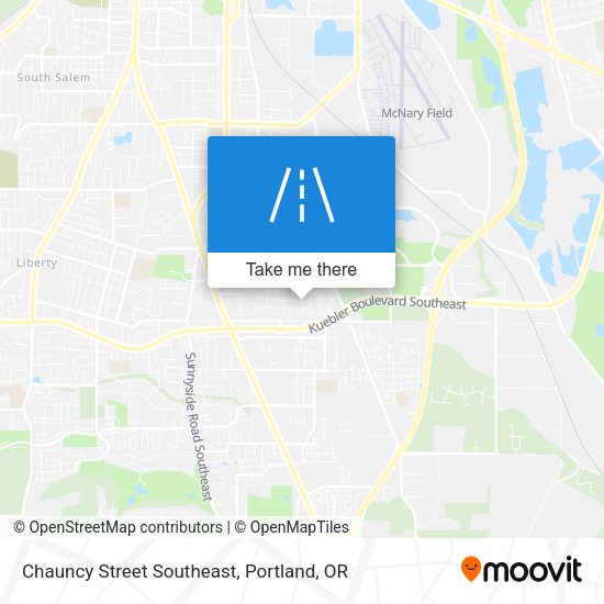 Mapa de Chauncy Street Southeast