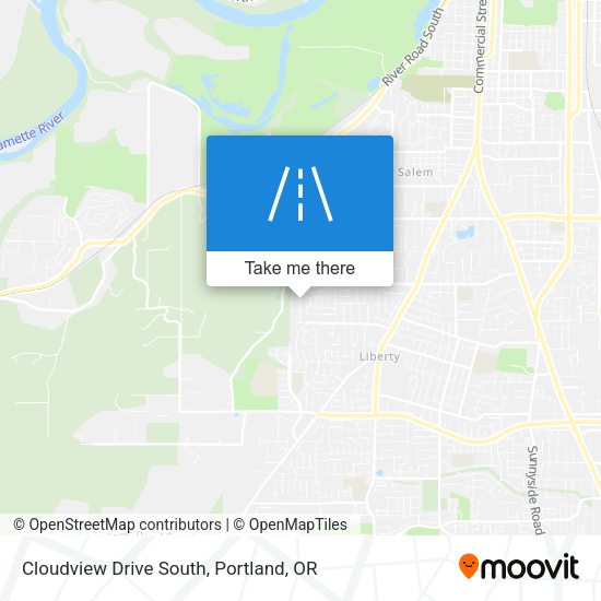 Cloudview Drive South map