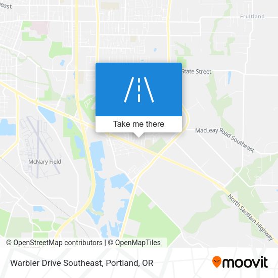 Warbler Drive Southeast map