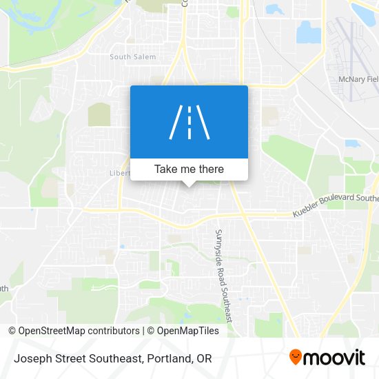 Joseph Street Southeast map
