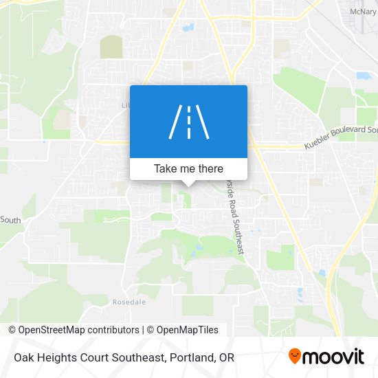 Oak Heights Court Southeast map