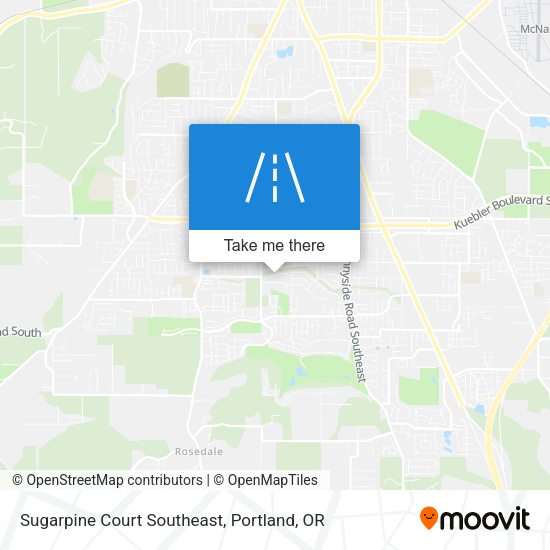 Sugarpine Court Southeast map