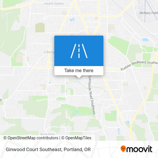 Mapa de Ginwood Court Southeast
