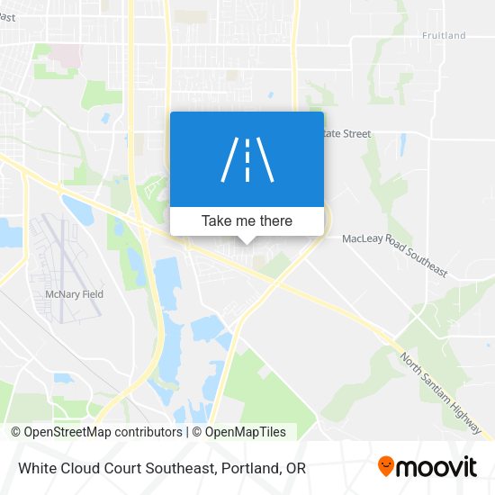 White Cloud Court Southeast map