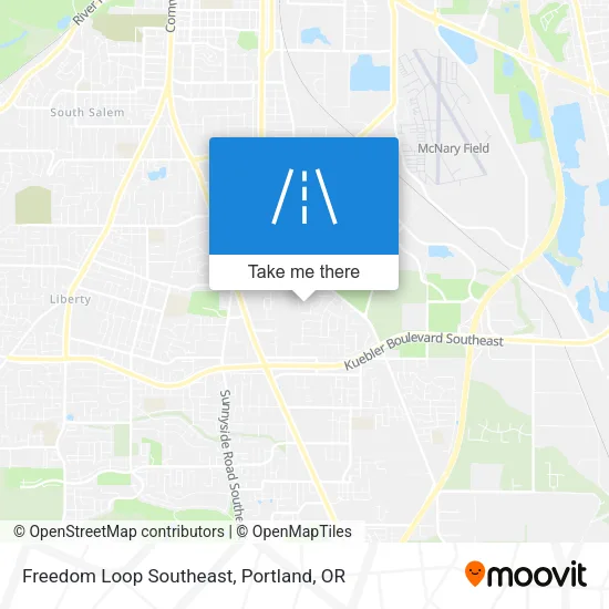 Freedom Loop Southeast map