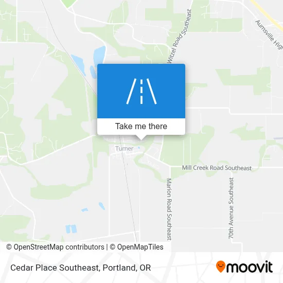 Cedar Place Southeast map