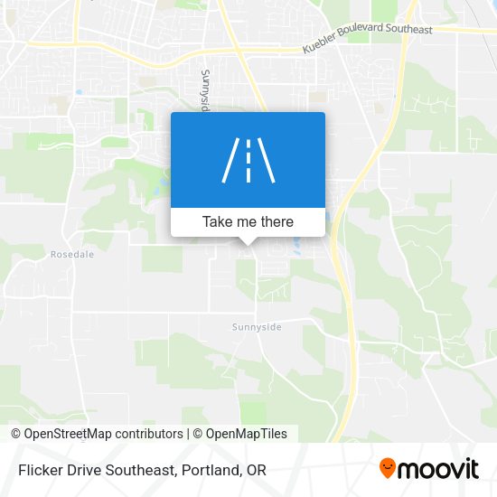 Flicker Drive Southeast map