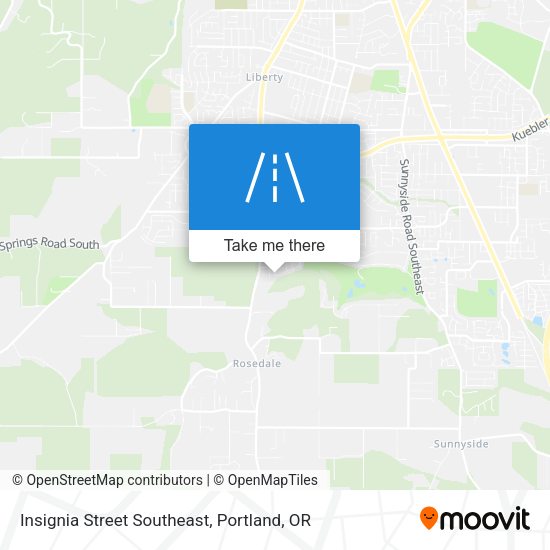 Insignia Street Southeast map