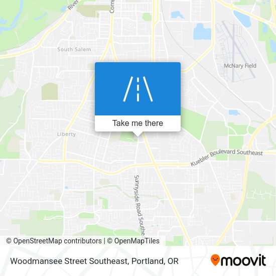 Mapa de Woodmansee Street Southeast