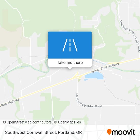 Southwest Cornwall Street map