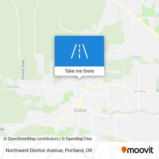 Northwest Denton Avenue map