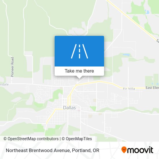 Mapa de Northeast Brentwood Avenue
