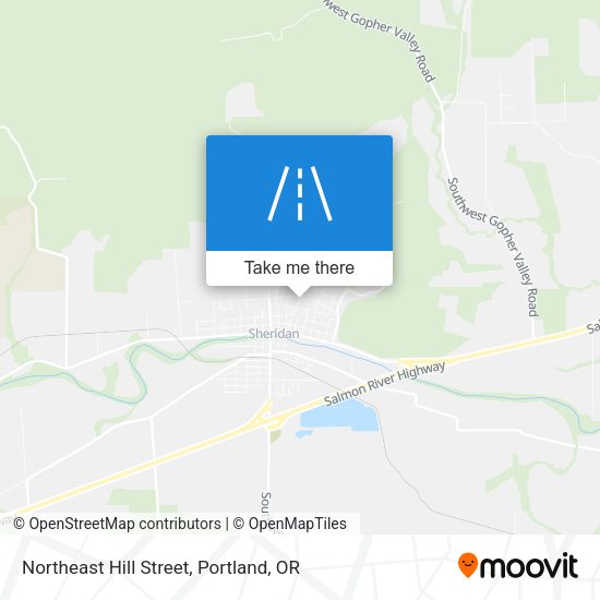 Mapa de Northeast Hill Street
