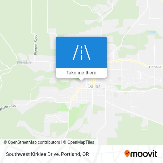 Mapa de Southwest Kirklee Drive