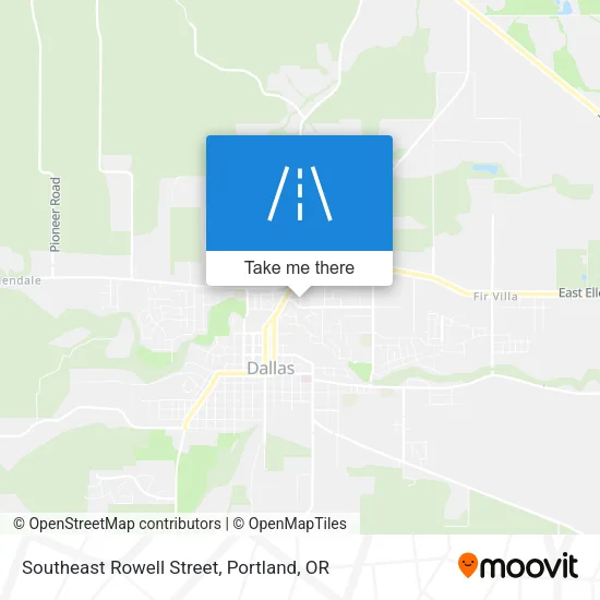 Southeast Rowell Street map