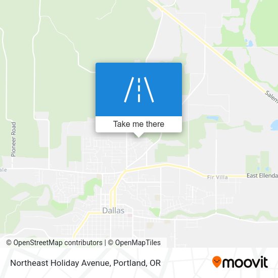 Northeast Holiday Avenue map