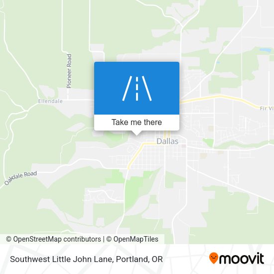 Southwest Little John Lane map