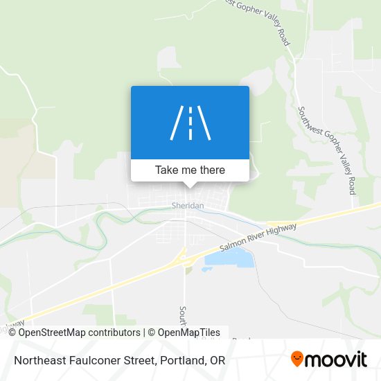 Mapa de Northeast Faulconer Street