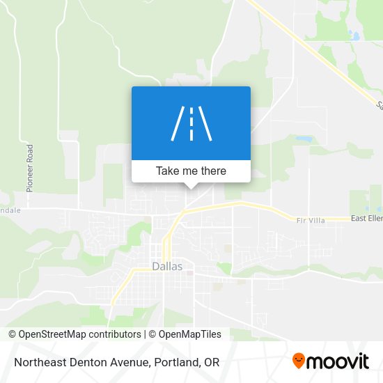 Northeast Denton Avenue map