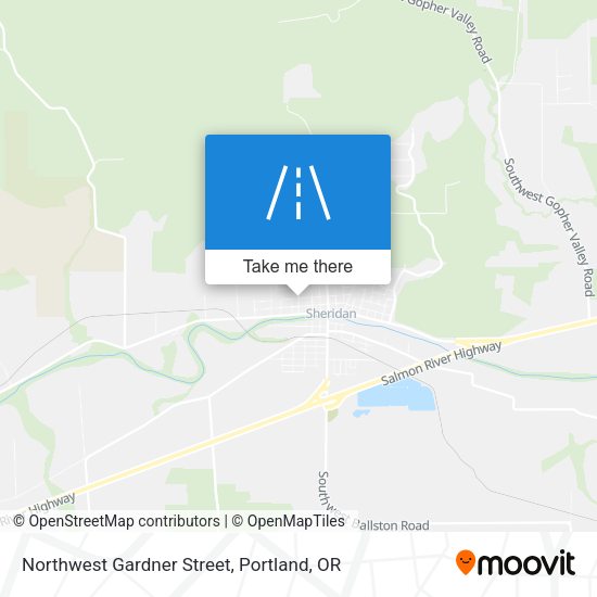 Northwest Gardner Street map