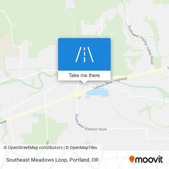 Southeast Meadows Loop map