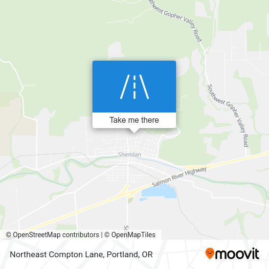 Northeast Compton Lane map
