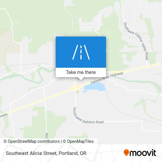 Southeast Alicia Street map