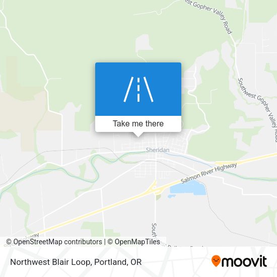 Northwest Blair Loop map